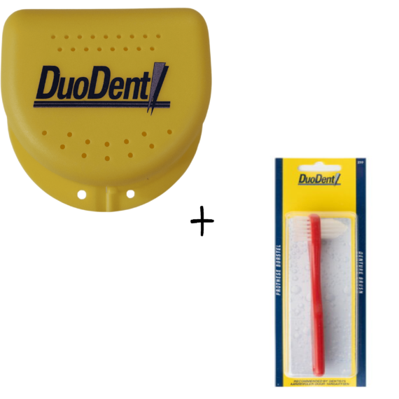 gebitsbakje set protheseborstel